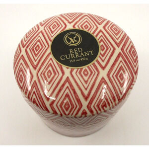 Votivo Red Currant Diamond Deco 15.9 oz Aromatic Candle Decorative Ceramic